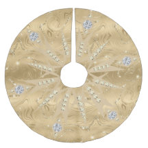 Luxury Guld Glitter Snowflake Diamond