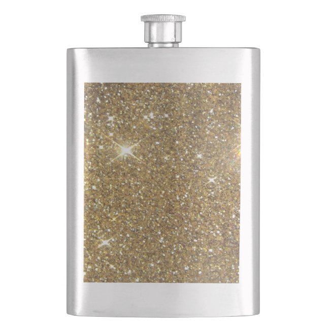 Luxury Guld Glitter - Tryckt bild Fickplunta (Framsidan)