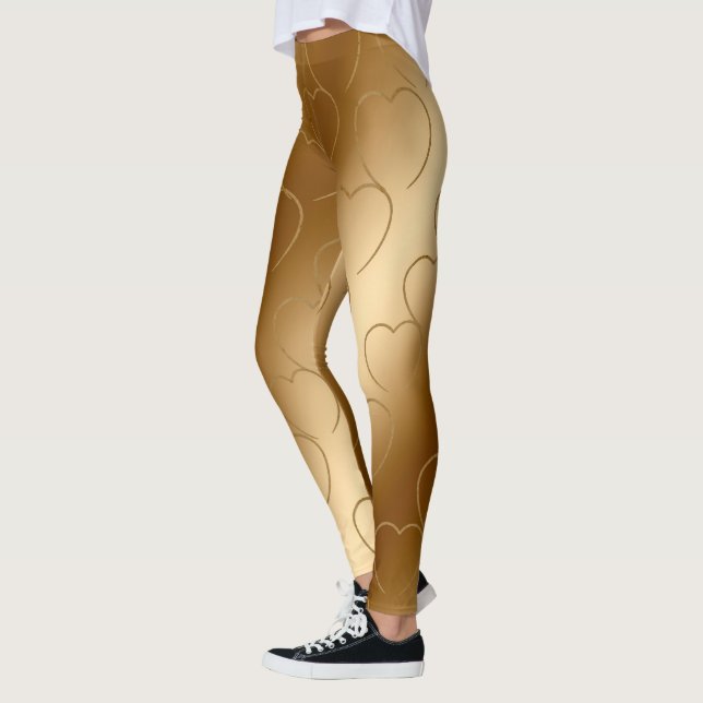 Luxury Guld Leggings (Vänster)