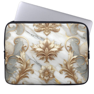 Luxury Guld & Marble Laptop sleeve