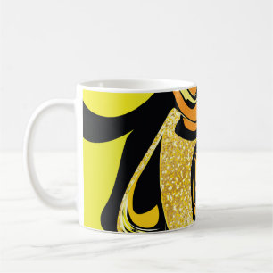 Luxury guld marble struktur kaffemugg