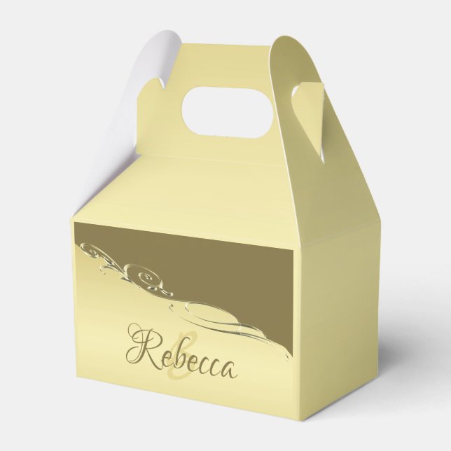 Luxury guld metall-dekoration på den militära guld presentaskar (Framsidan Sidan)