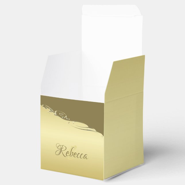 Luxury guld metall-dekoration på den militära guld presentaskar (Öppnad)