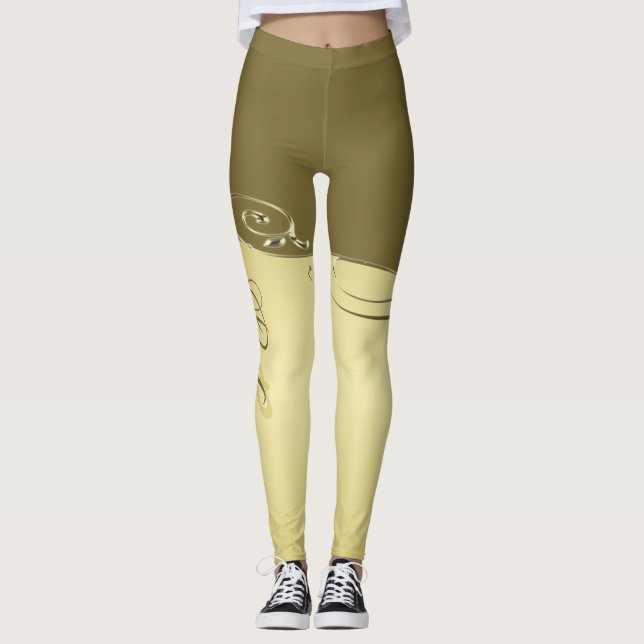 Luxury guld metall-dekorativ för militärt guld leggings (Framsida)