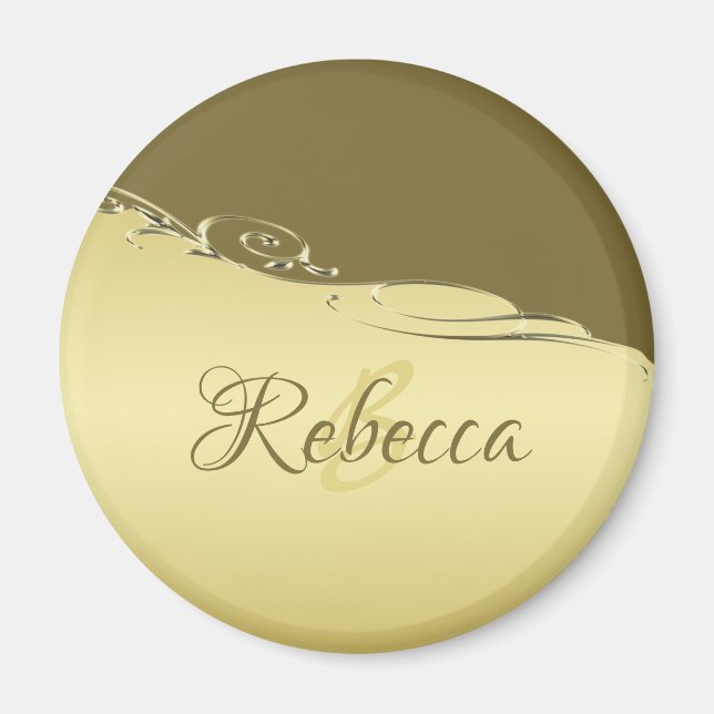 Luxury guld metall-dekorativ för militärt guld magnet (Framsidan)