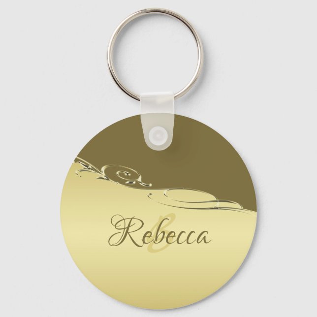 Luxury guld metall dekorativ för militärt guld, nyckelring (Framsida)