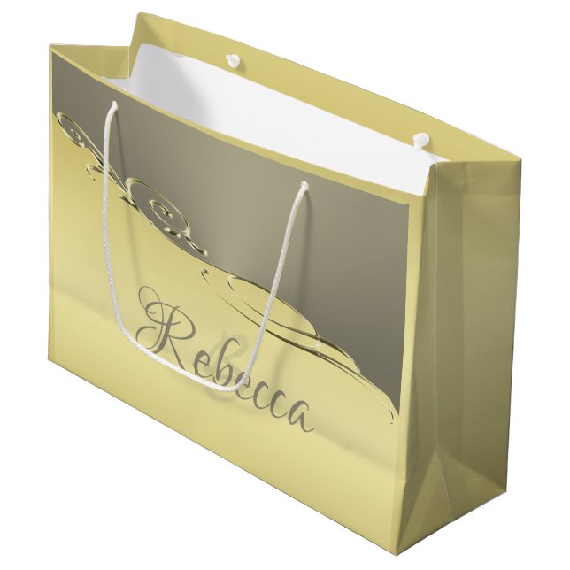 Luxury guld metall-dekorativ på guld och silver (Framsidan Vinklad)