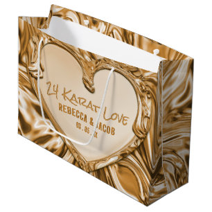 Luxury Guld Metall Heart