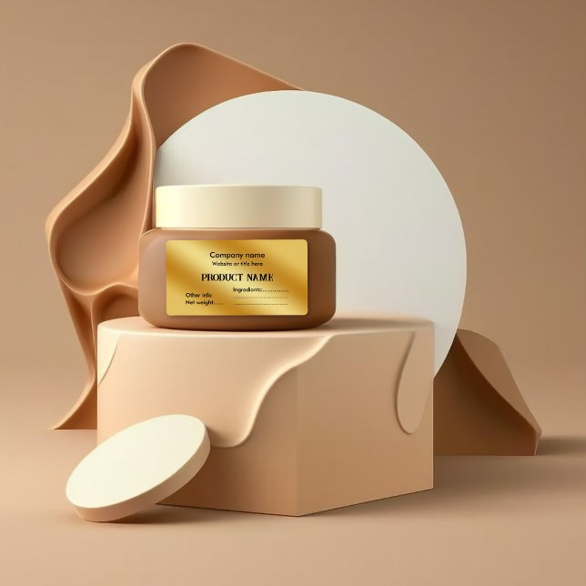 Luxury guld metallic fraktsedel (Skapare uppladdad)