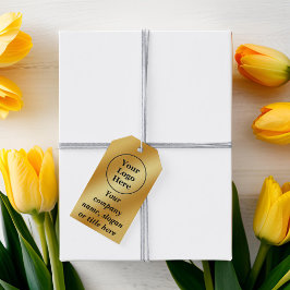 Luxury guld metallic presentetikett