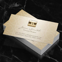 Luxury Guld Monogram Geometric Personal Shopper