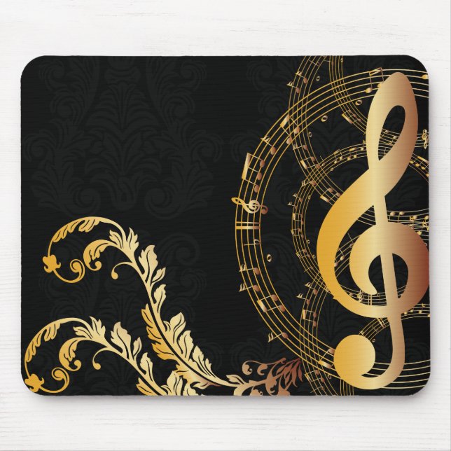Luxury Guld Music Note Musmatta (Framsidan)