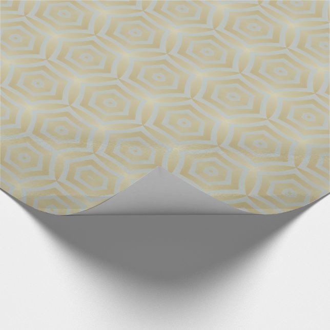 Luxury Guld och Ivory Patterned Presentpapper (Hörn)