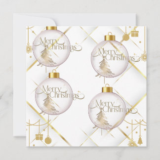 Luxury Guld (Personalize) - Flat julkort