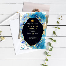 Luxury Guld Ram Personlig Photo Studenten