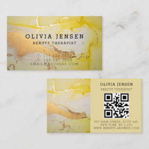 Luxury Guld Sparkling Glitter Glamous Marble Visitkort