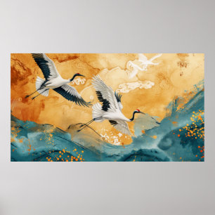 Luxury guld stil poster
