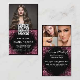 Luxury Hair Stylist Makeup Artist Ro Guld Drifts Visitkort