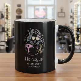 Luxury Hairstylist Beauty Salon Modern Black Mugg