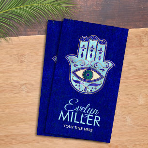 Luxury Hamsa Hand Ornament Visitkort