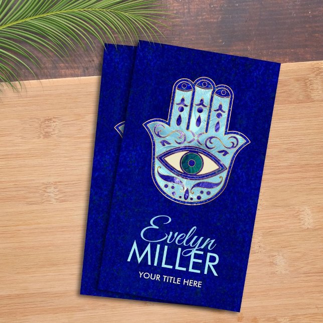 Luxury Hamsa Hand Ornament Visitkort (Skapare uppladdad)
