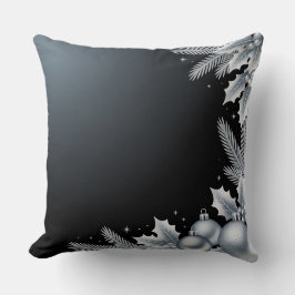 Luxury Helgdag Pillow - Snöflingdesign Kudde