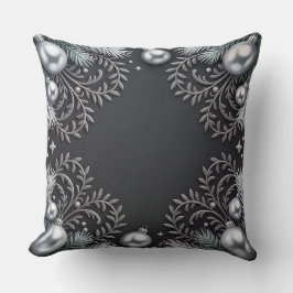 Luxury Helgdag Pillow - Snöflingdesign Kudde