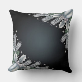 Luxury Helgdag Pillow - Snöflingdesign Kudde