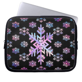 Luxury Holographic Snowflake Christmas Collection  Laptop Fodral