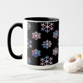 Luxury Holographic Snowflake Christmas Collection Mugg