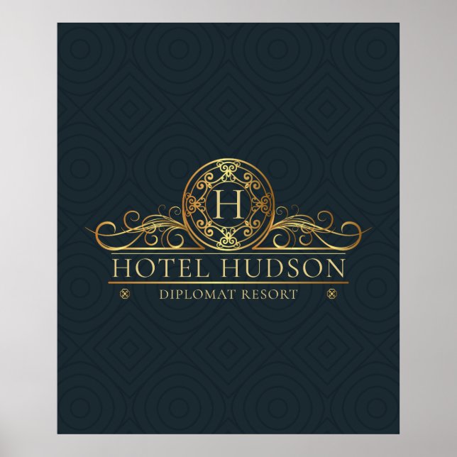 Luxury Hotel Branding Poster (Framsidan)