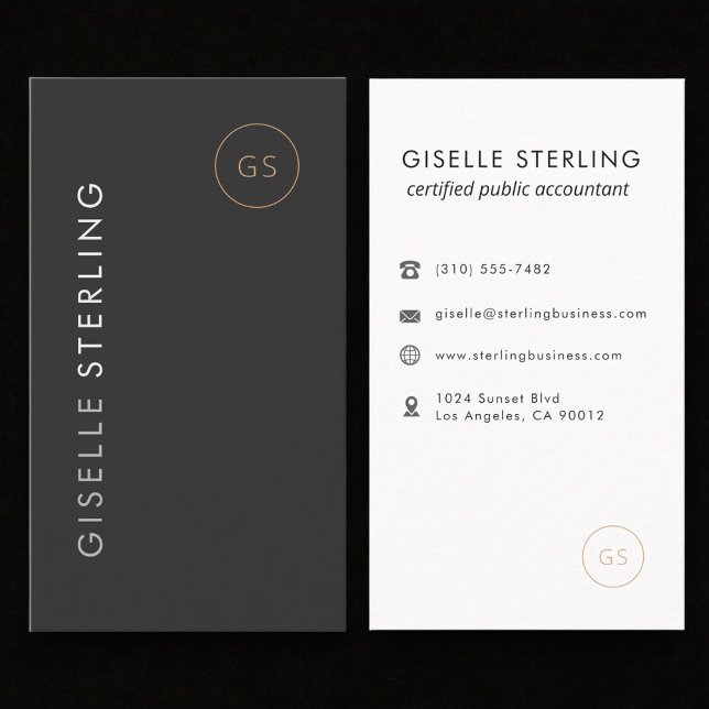 Luxury Income Tax Preparer CPA Accountant Visitkort (Skapare uppladdad)