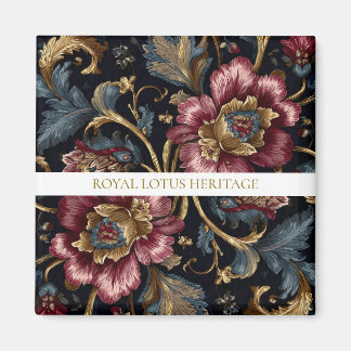 Luxury Indian Floral Magnet Vintage Royal
