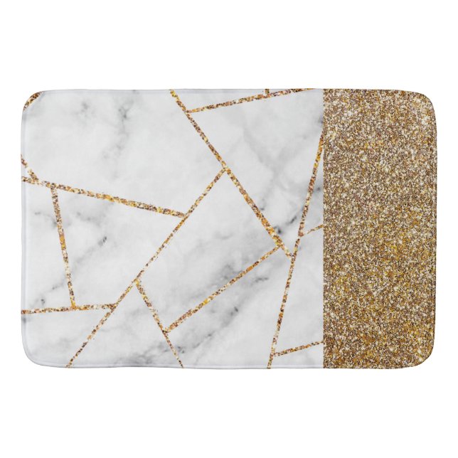 Luxury Insida Marble Stone Glitter Badrumsmatta (Framsidan)