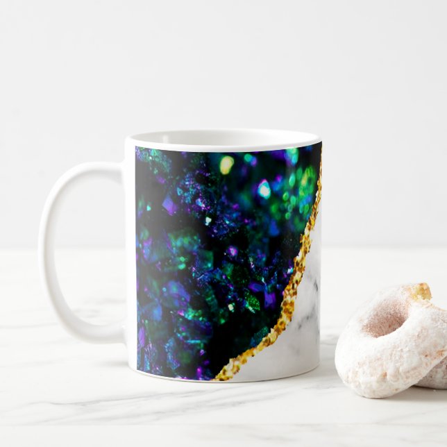 Luxury Insida Marble Stone Glitter Kaffemugg (Med munk)