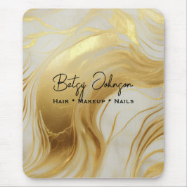 Luxury Ivory och Gold Foil Marcular Musmatta