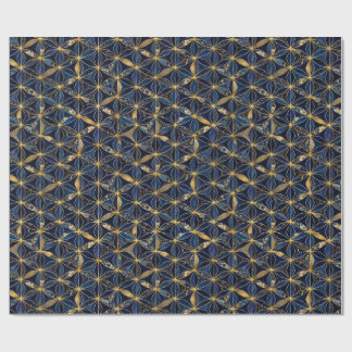 Luxury Japanese Asanoha Gold Wrapping Paper Presentpapper