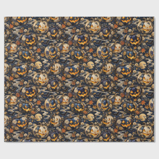 Luxury Japanese Halloween Pumpkin Wrapping Paper Presentpapper