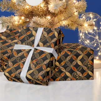 Luxury Japanese Shippo Amber Wrapping Paper Presentpapper