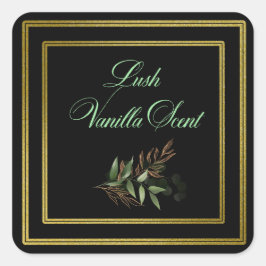 Luxury Label Fyrkantigt Klistermärke