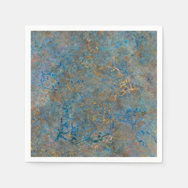 Luxury Lapis Lazuli Marble Pappersservett (Framsidan)