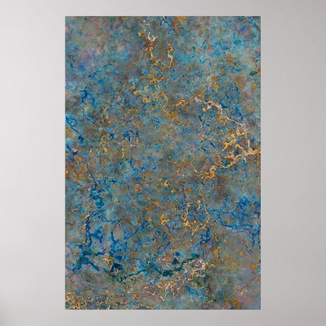 Luxury Lapis Lazuli Marble Poster (Framsidan)
