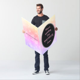 Luxury Large Rosa Sparkly 21:a födelsedagen