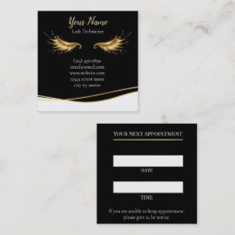Luxury Lash Technician Appointment Card Tidsbeställning Kort