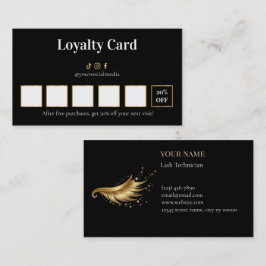 Luxury Lash Technician Loyalty Card Lojalitetskort