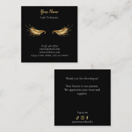 Luxury Lash Technician Thank you Card Lojalitetskort