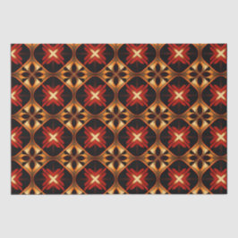 Luxury Lattice Black Guld Geometric Seamless