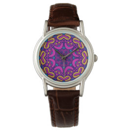 Luxury Leather Watch - Snyggt Boho Tribal Mönster Armbandsur