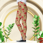 Luxury Leopard med svamp Print Leggings<br><div class="desc">Luxurleopard print Leggings är ett djärvt och modernt val med ett levande rött svamp och en okomplicerad leopard print mönster. Den unika kombinationen av den påfallande röda lerblomman och den klassiska leopardavtrycket skapar en fängslande fusion av modern och animalisk estetik. Dessa lagar är mångsidiga och lämpliga för både avslappnad och...</div>