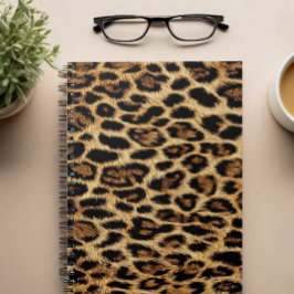 Luxury Leopard Skin Elegant Wild Animal Fur Design Anteckningsbok